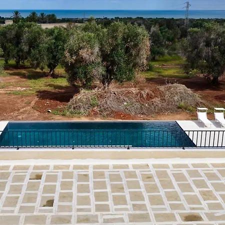 San Giuseppe Pool, Olive Trees And Sea View Serranova