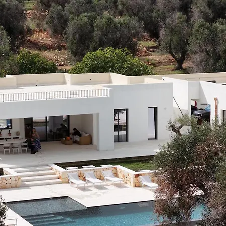 Villa San Giuseppe Pool, Olive Trees And Sea View